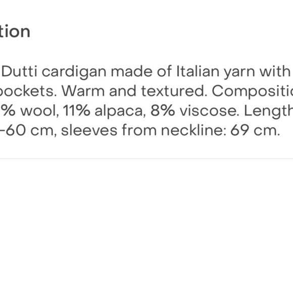 Massimo Dutti Gray Italian Yarn Zip Knit Cardigan size small - Picture 2 of 6